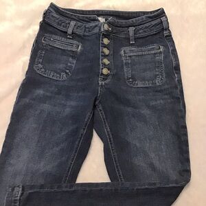 Pilcro and the Letterpress Anthropologie Jeans. High Rise Slim, Size 26